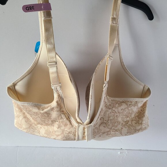 PLAYTEX SECRETS INCREDIBLY SMOOTH T-SHIRT BRA | LIGHT BEIGE/NUDE LACE |UNDERWIRE - Picture 8 of 10